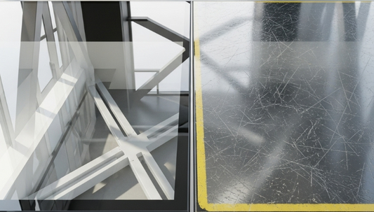 Glass vs plastic in flooring applications
