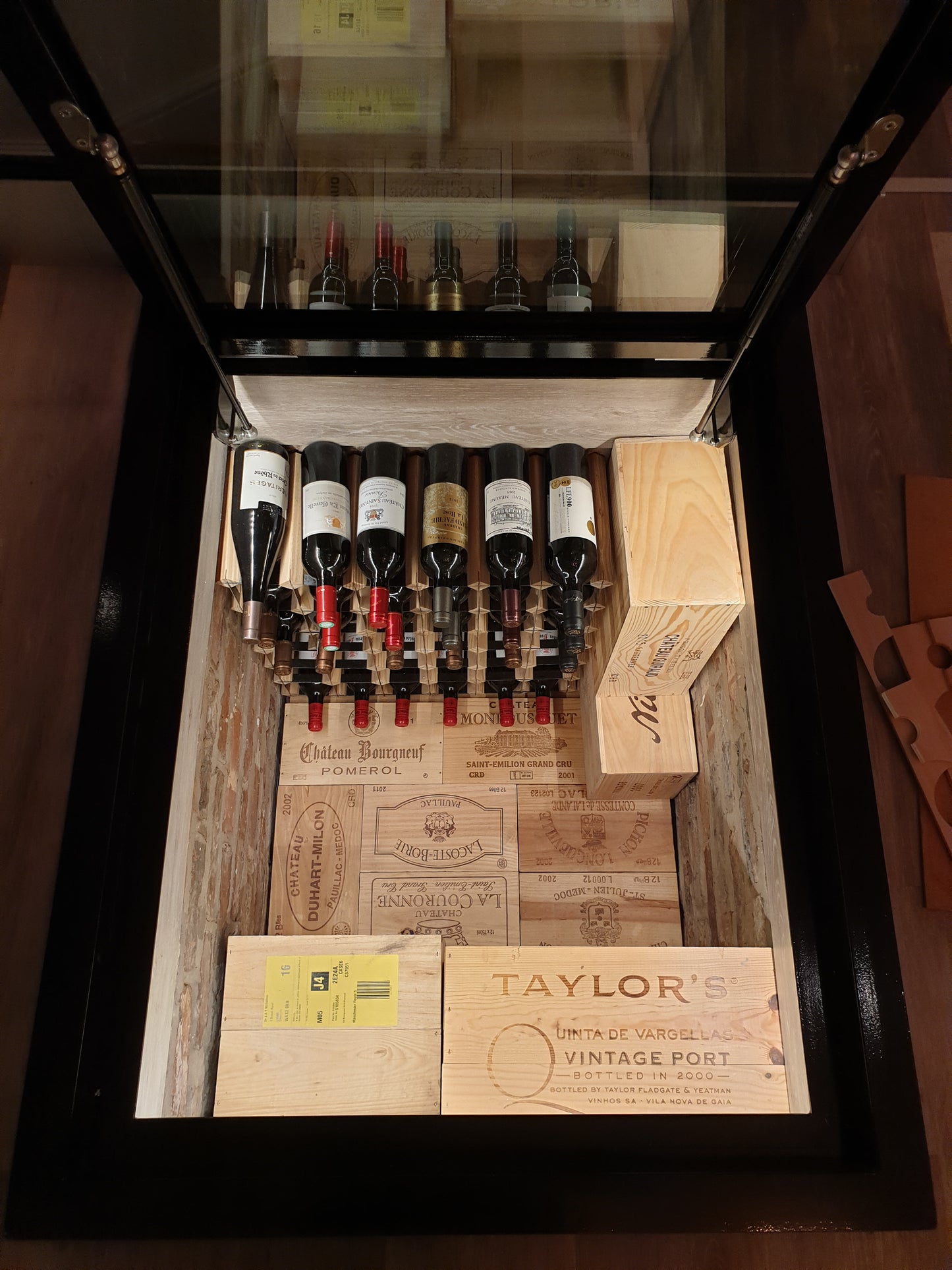 Hinged Glass Wine Cellar Door - Custom Walk-On Glass Floor Hatch for Basements | UK-Made